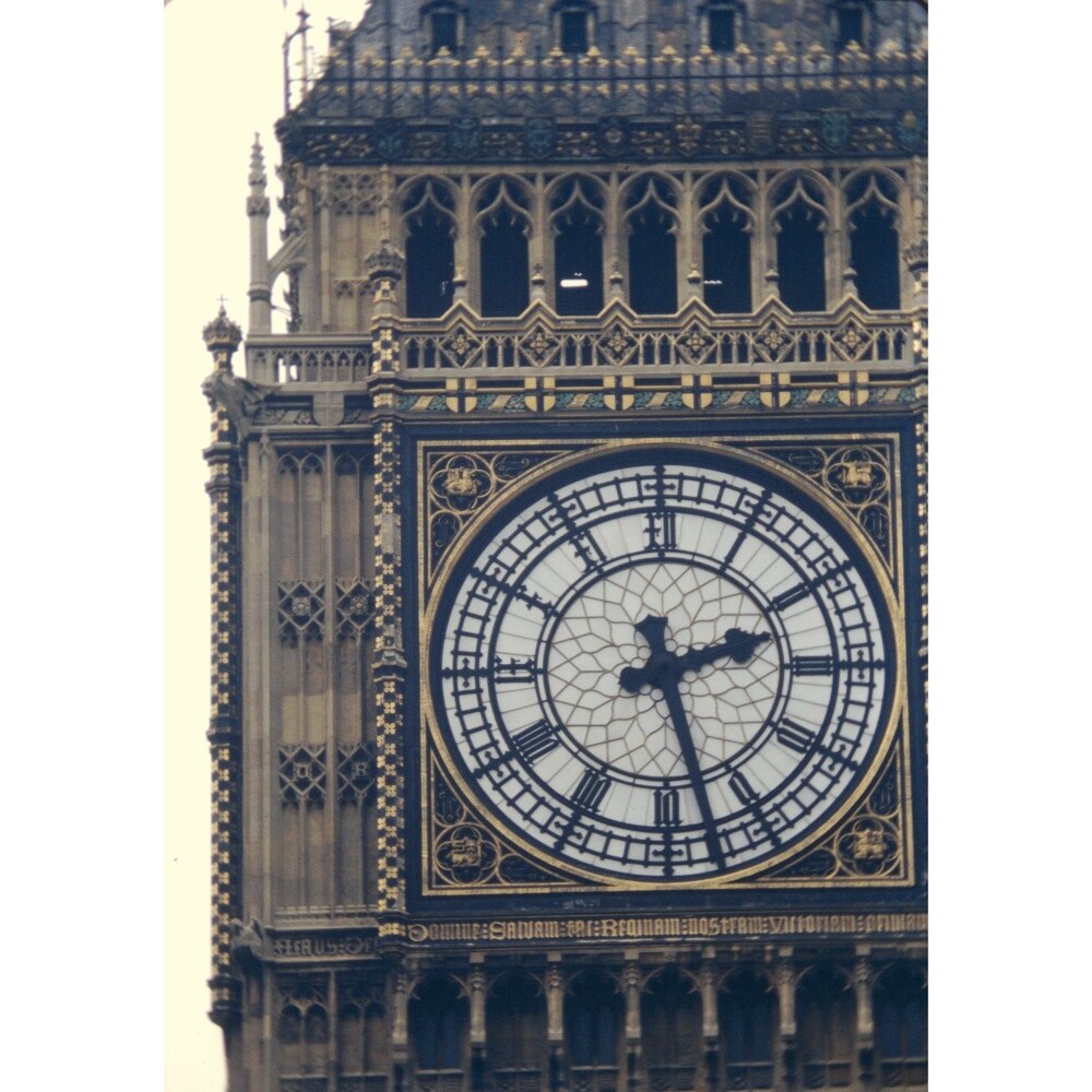 1980s 35mm Slide England Pics #2, The Elizabeth Tower in London #3